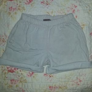 BRANDY MELVILLE SWEAT SHORTS! one size fits all / BLUE-ISH WHITE!
